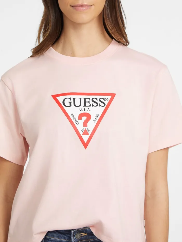GUESS Tops Boxy Iconic Tee Black 8211 Women
