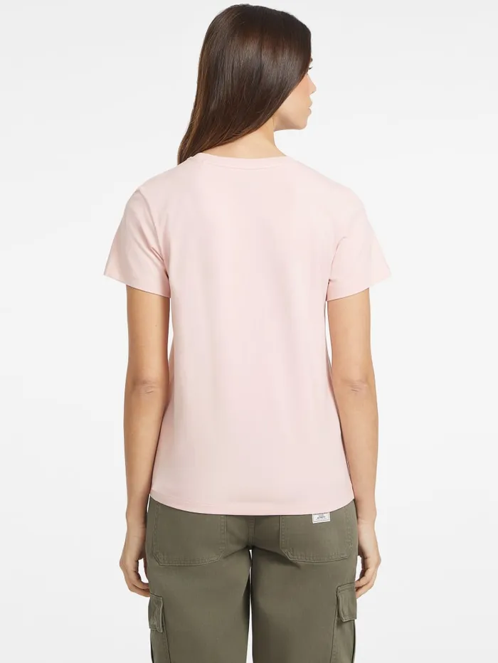 GUESS Tops Classic Script Logo Tee Black 8211 Women