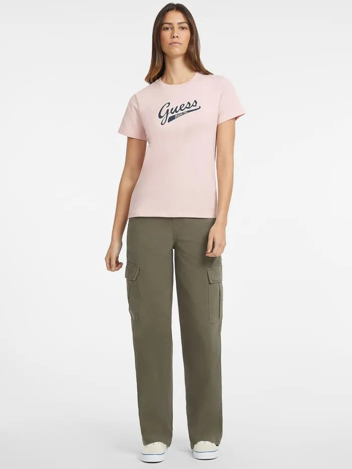 GUESS Tops Classic Script Logo Tee Black 8211 Women