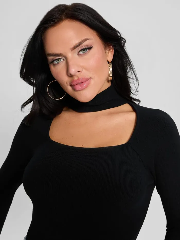 GUESS Tops Cutout Ribbed Top White 8211 Women