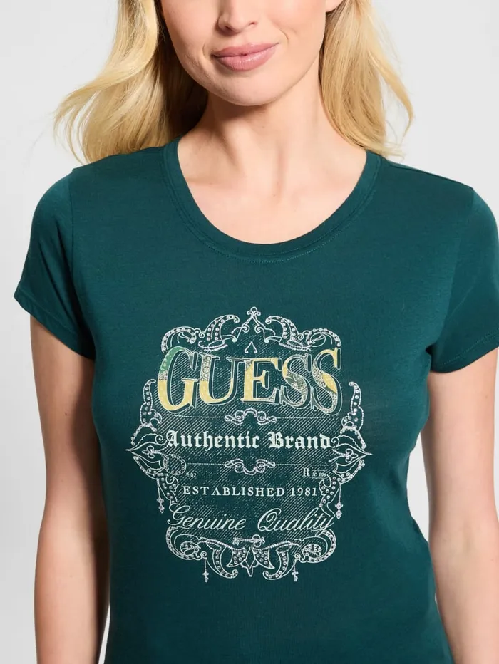 GUESS Tops Eco Genuine Tee Beige 8211 Women