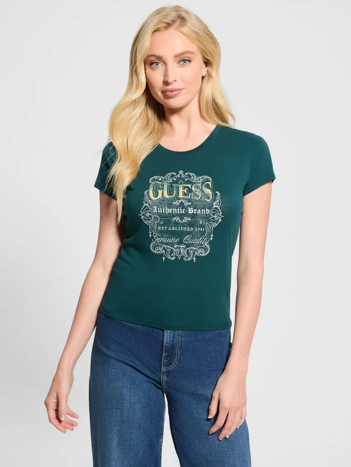 GUESS Tops Eco Genuine Tee Beige 8211 Women
