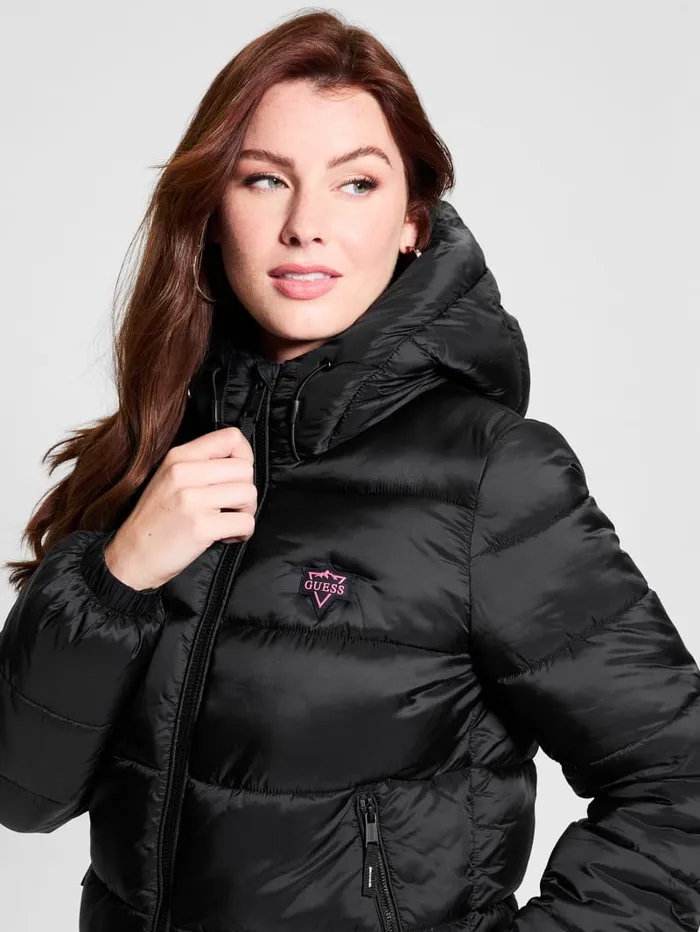 GUESS Tops Eco Puffer Jacket Beige 8211 Women