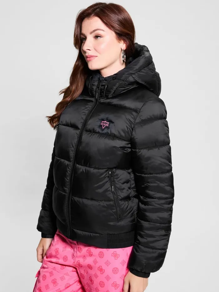 GUESS Tops Eco Puffer Jacket Beige 8211 Women