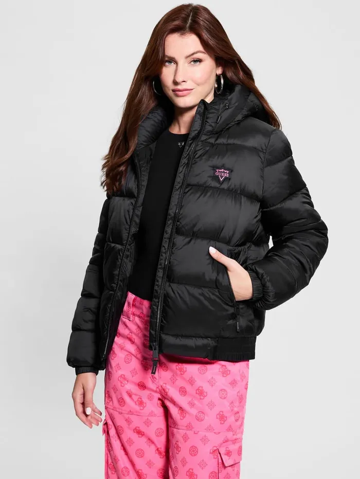 GUESS Tops Eco Puffer Jacket Beige 8211 Women