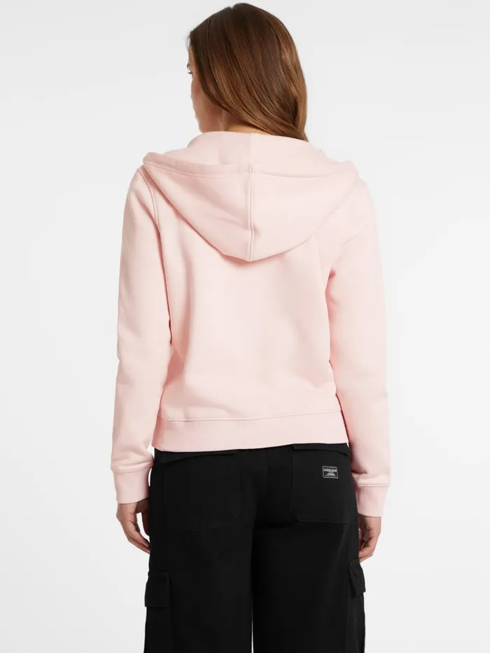 GUESS Tops Mini Patch ZipUp Sweatshirt Pink 8211 Women