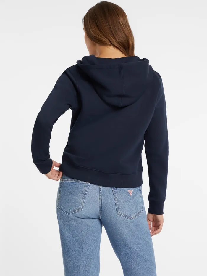 GUESS Tops Mini Patch ZipUp Sweatshirt Pink 8211 Women
