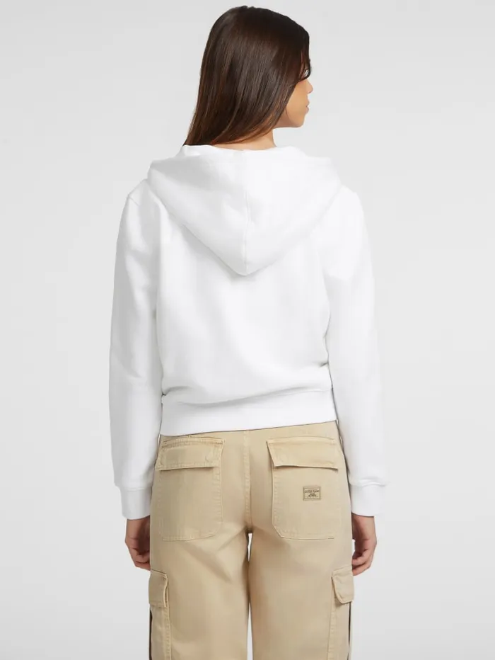 GUESS Tops Mini Patch ZipUp Sweatshirt Pink 8211 Women
