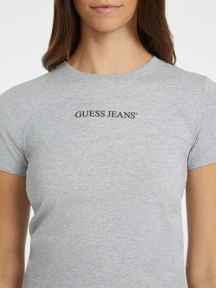 GUESS Tops Slim Logo Tee Black 8211 Women