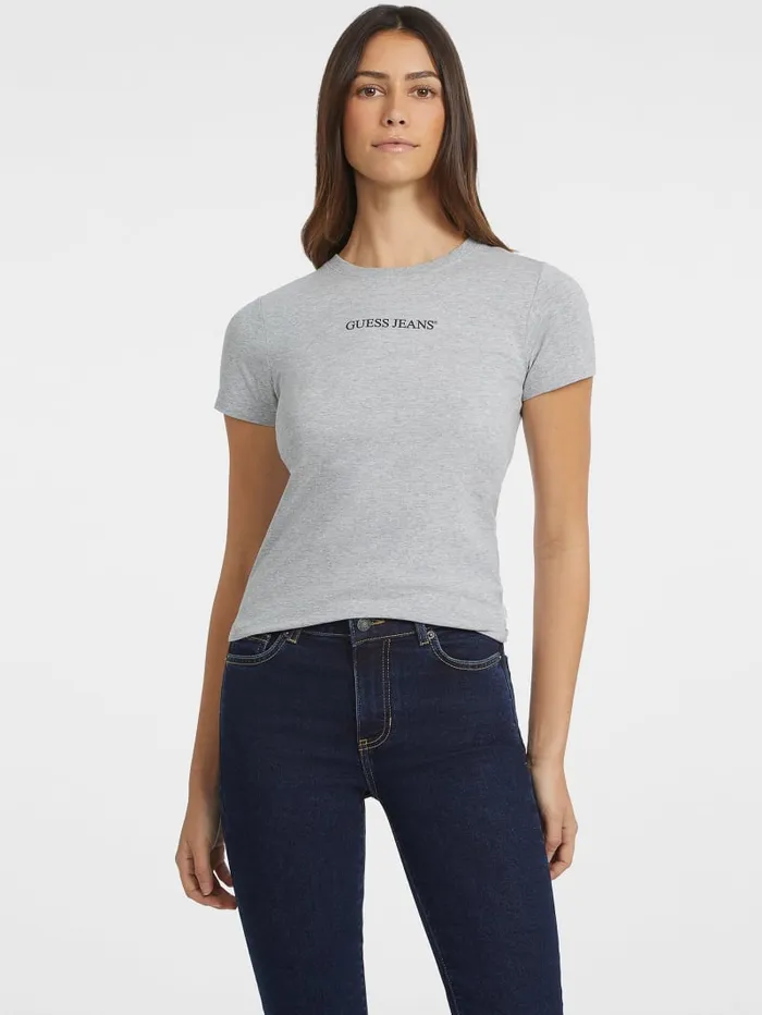 GUESS Tops Slim Logo Tee Black 8211 Women