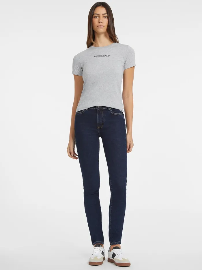 GUESS Tops Slim Logo Tee Black 8211 Women