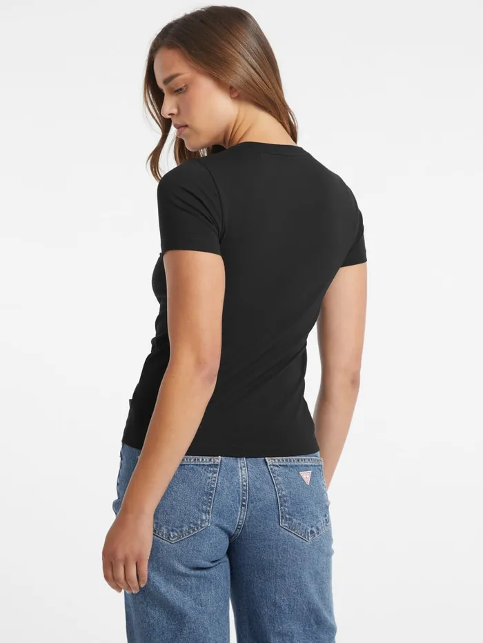 GUESS Tops Slim Logo Tee White 8211 Women