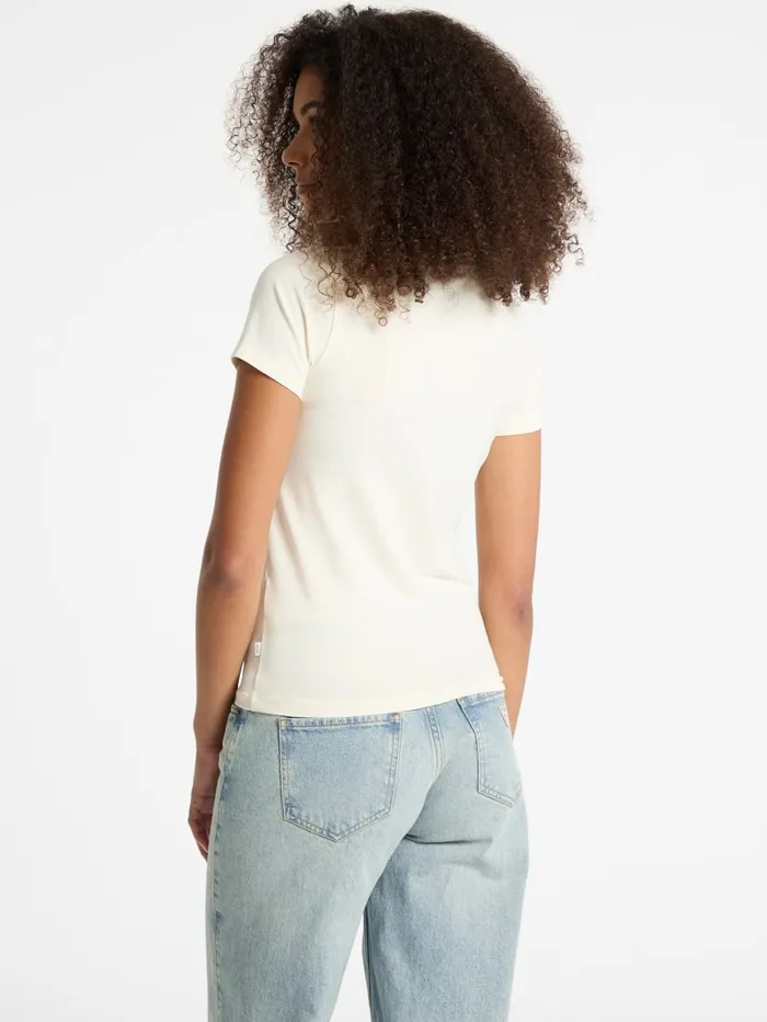 GUESS Tops Slim Logo Tee White 8211 Women