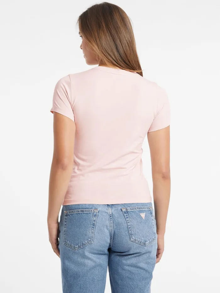 GUESS Tops Slim Logo Tee White 8211 Women