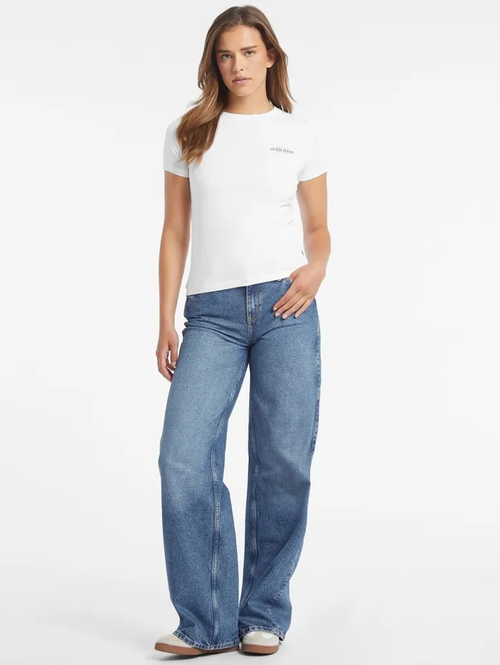 GUESS Tops Slim Mini American Tradition Tee Blue 8211 Women
