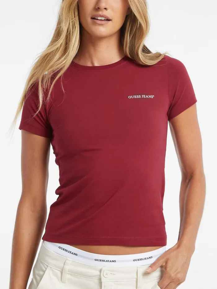 GUESS Tops Slim Mini American Tradition Tee Blue 8211 Women