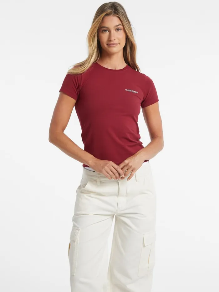 GUESS Tops Slim Mini American Tradition Tee Blue 8211 Women