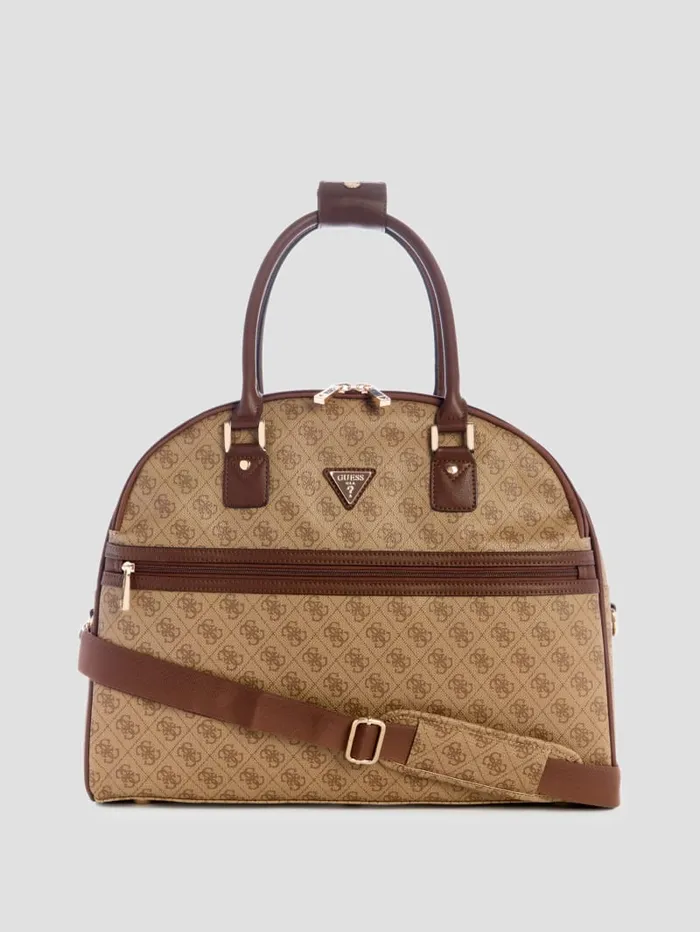 GUESS Travel and Tech Norom Deluxe Dome Satchel Brown 8211 Women