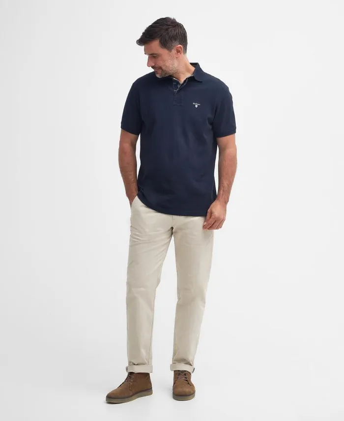 Hart Polo Shirt Classic Navy Men Barbour Polo Shirts