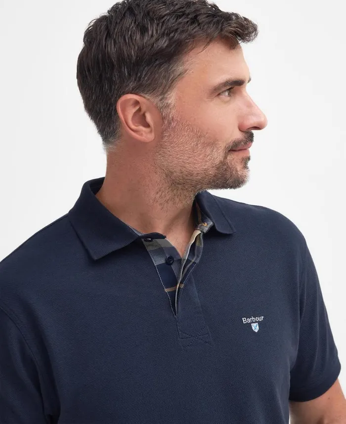 Hart Polo Shirt Classic Navy Men Barbour Polo Shirts