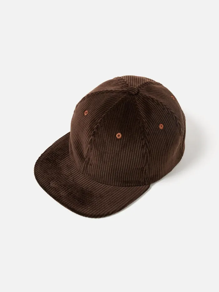 Hats Men Universal Works Universal Works Baseball Hat In Brown Brisbane Cord