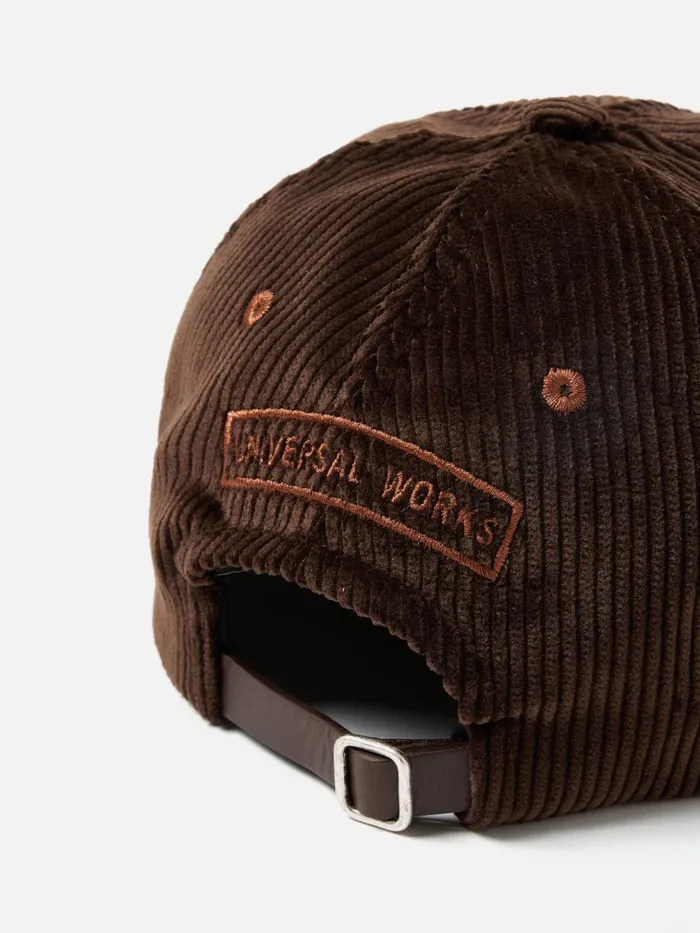 Hats Men Universal Works Universal Works Baseball Hat In Brown Brisbane Cord