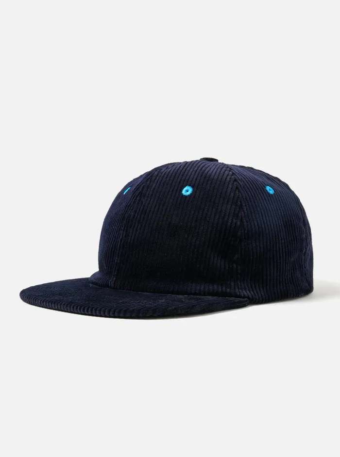 Hats Men Universal Works Universal Works Baseball Hat In Navy Brisbane Cord