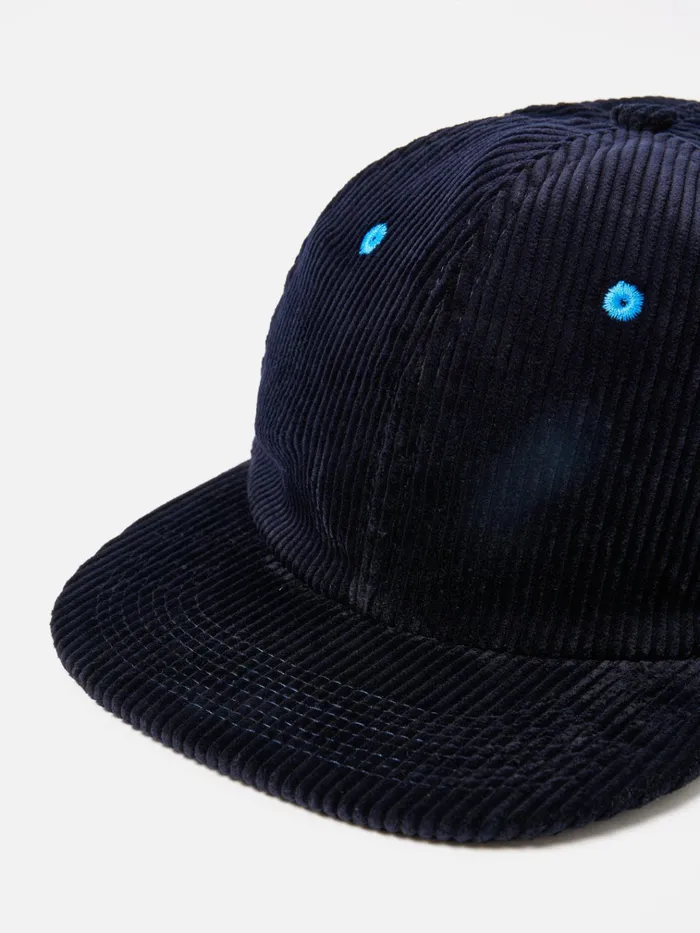 Hats Men Universal Works Universal Works Baseball Hat In Navy Brisbane Cord