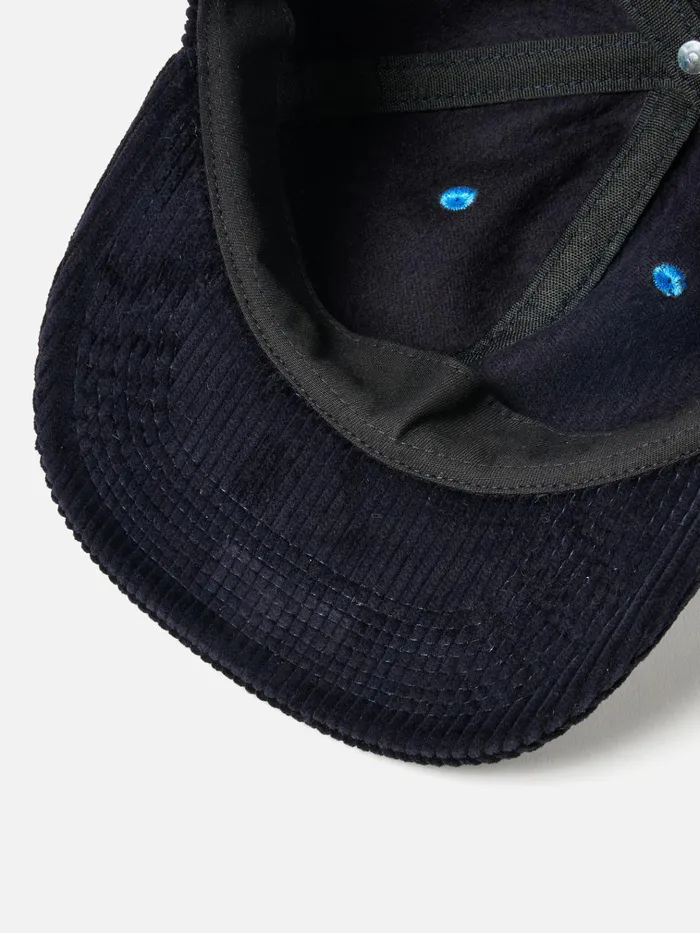 Hats Men Universal Works Universal Works Baseball Hat In Navy Brisbane Cord