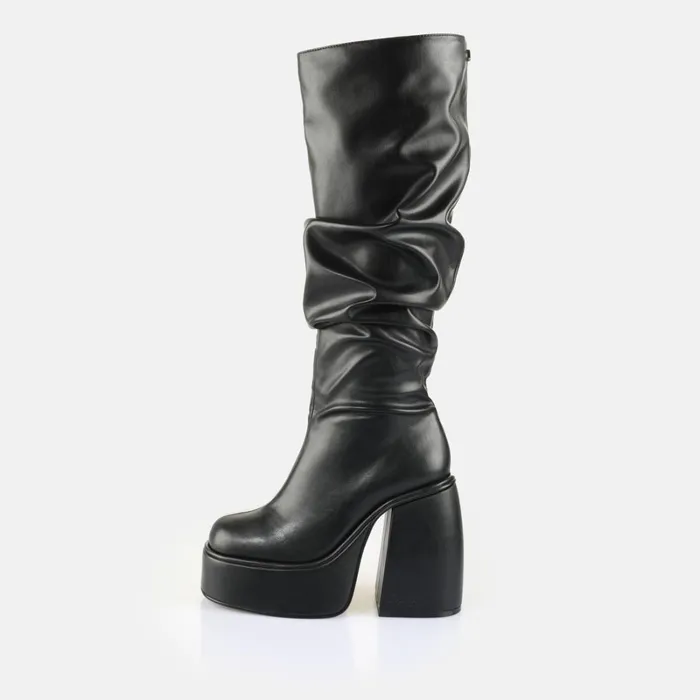 Heart Boot Hi Black Buffalo Boots and AnkleBoots