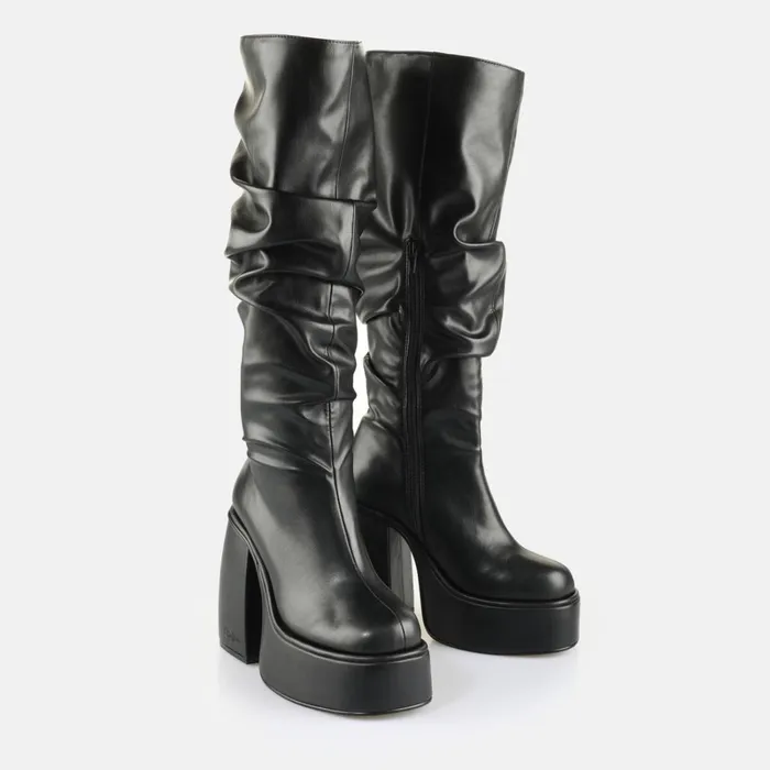 Heart Boot Hi Black Buffalo Boots and AnkleBoots Heart Boot Hi Black Buffalo Boots and AnkleBoots