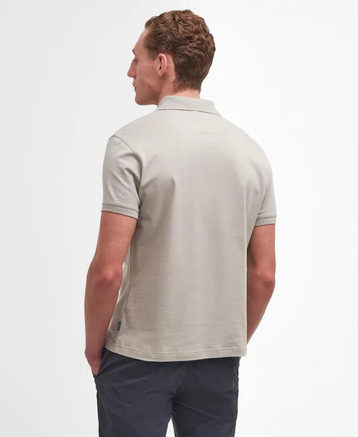 Hirstly ShortSleeved Polo Shirt Concrete Men Barbour Polo Shirts