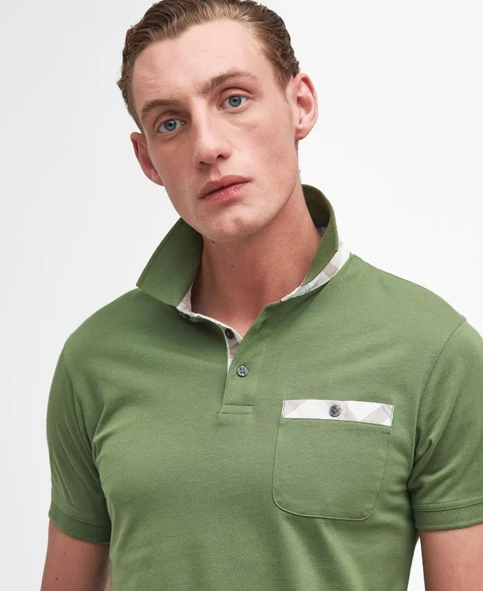 Hirstly ShortSleeved Polo Shirt Concrete Men Barbour Polo Shirts