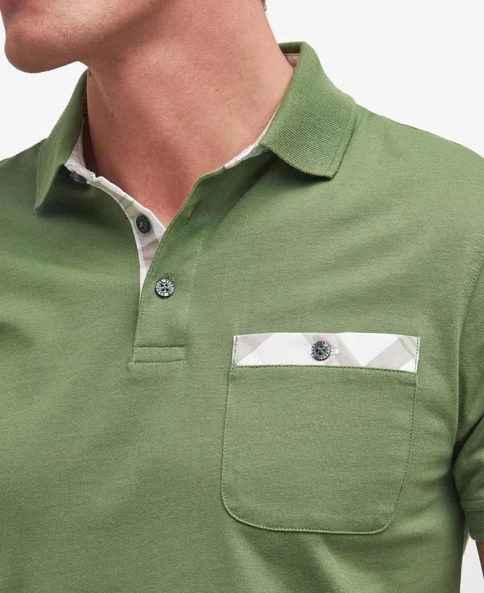 Hirstly ShortSleeved Polo Shirt Concrete Men Barbour Polo Shirts