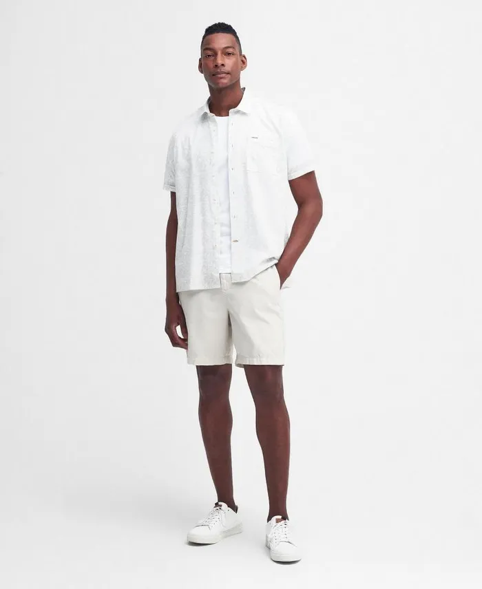 Horsehill Regular ShortSleeved Shirt Ecru Men Barbour Shirts
