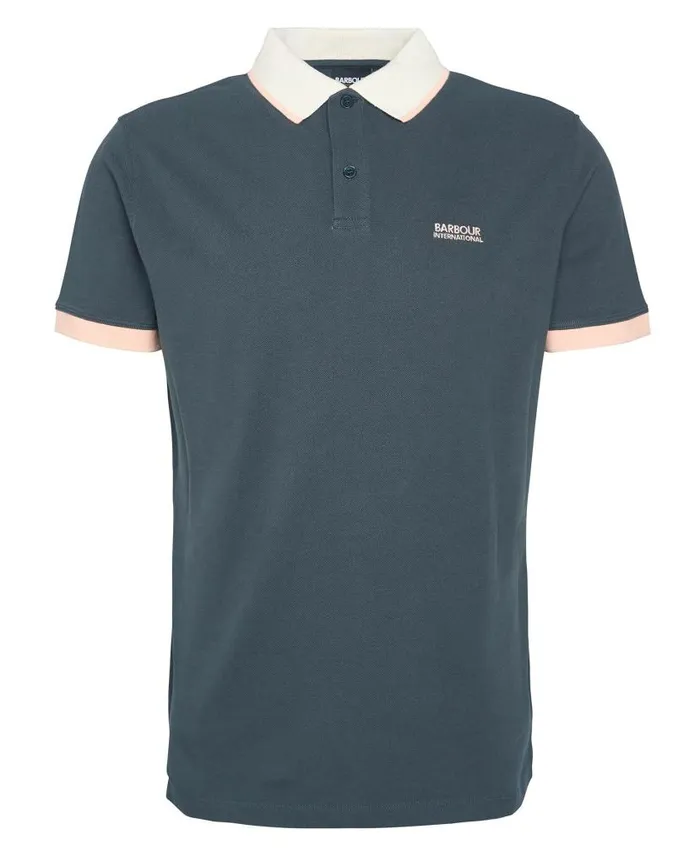 Howall Polo Shirt Dove Grey Men Barbour Polo Shirts