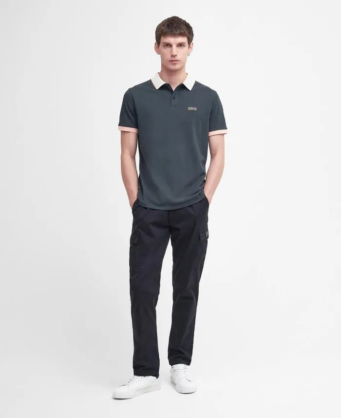 Howall Polo Shirt Dove Grey Men Barbour Polo Shirts