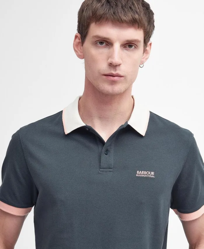 Howall Polo Shirt Dove Grey Men Barbour Polo Shirts