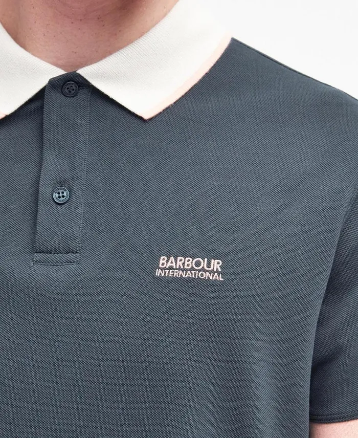 Howall Polo Shirt Dove Grey Men Barbour Polo Shirts