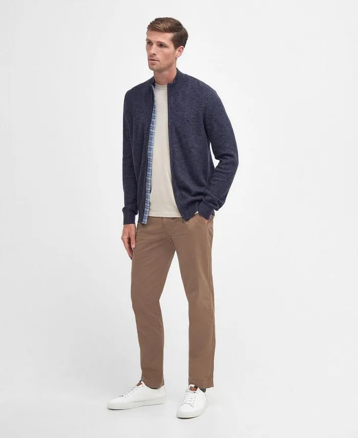 Ingram HalfZip Jumper Indigo Men Barbour Jumpers