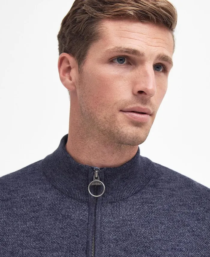 Ingram HalfZip Jumper Indigo Men Barbour Jumpers