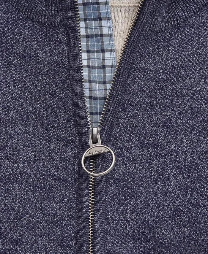 Ingram HalfZip Jumper Indigo Men Barbour Jumpers