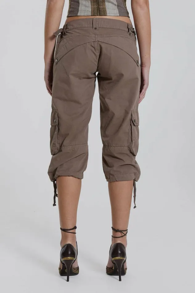 Instinct Capri Cropped Cargo Shorts Beige Women Jaded London Shorts and Jorts Instinct Capri Cropped Cargo Shorts Beige Women Jaded London Shorts and Jorts