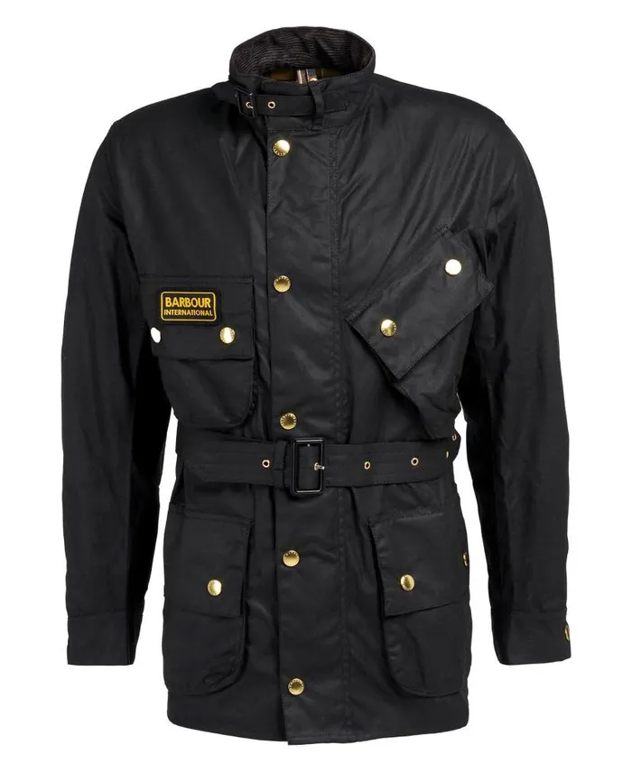 International Original Waxed Jacket Black Men Barbour Waxed Jackets