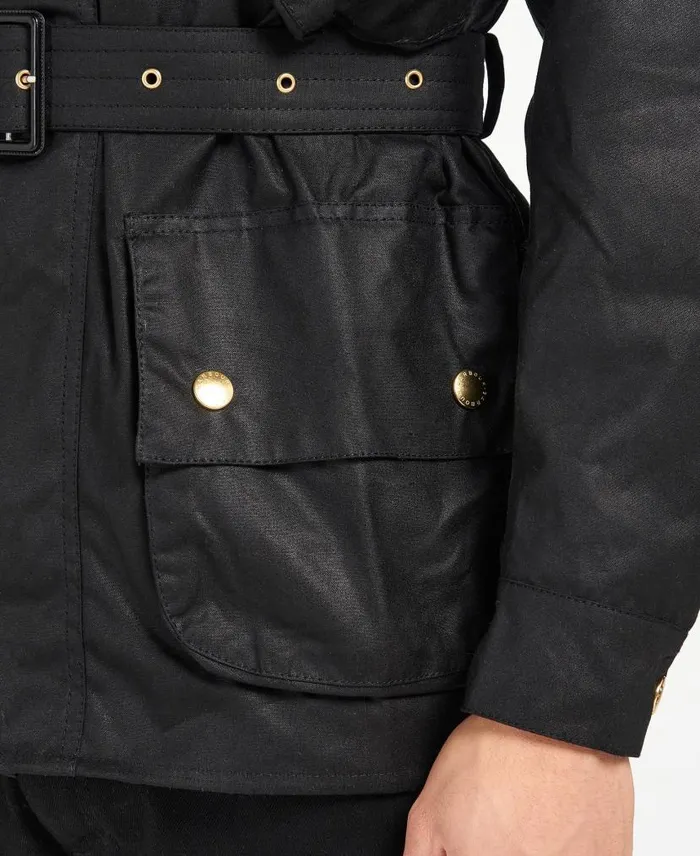 International Original Waxed Jacket Black Men Barbour Waxed Jackets