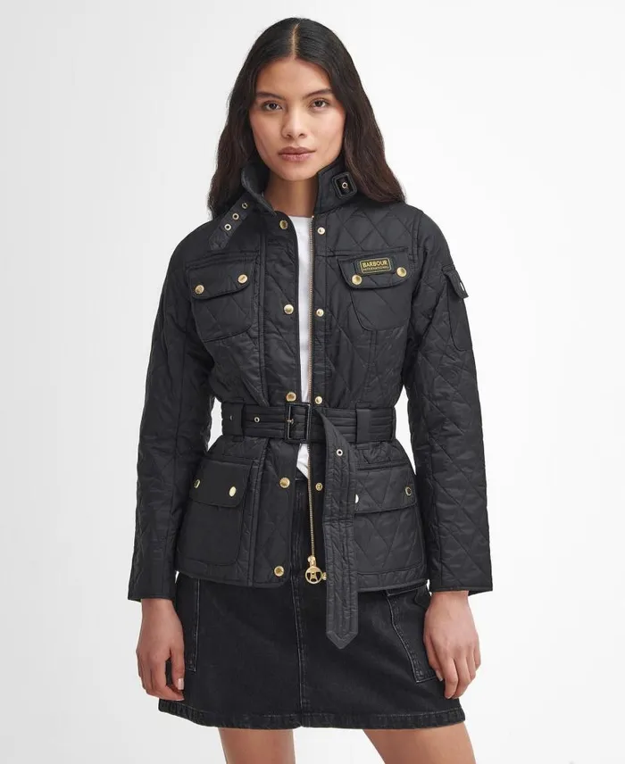 International Quilted Jacket Black Women Barbour Quilted Jackets