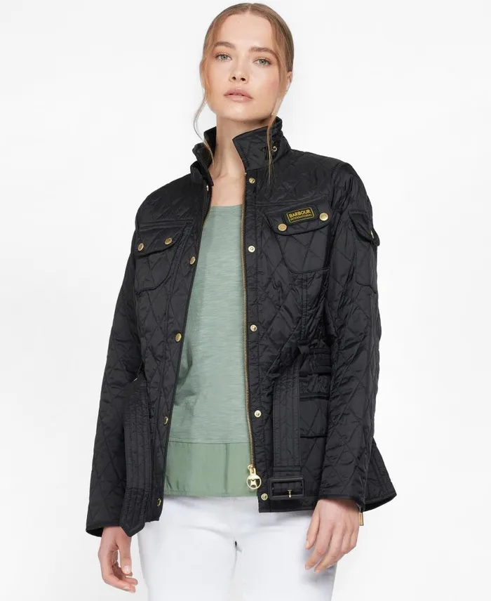 International Quilted Jacket Black Women Barbour Quilted Jackets