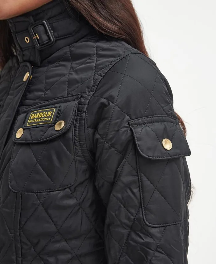 International Quilted Jacket Black Women Barbour Quilted Jackets