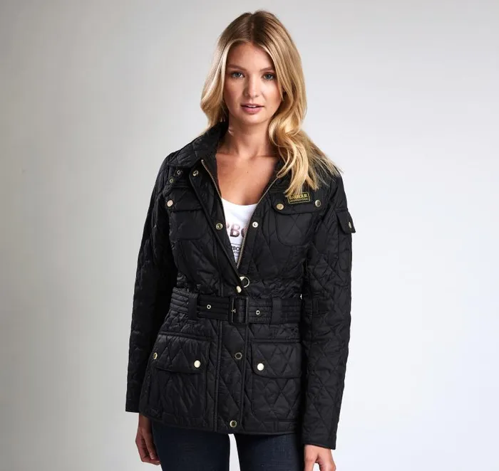 International Quilted Jacket Black Women Barbour Quilted Jackets