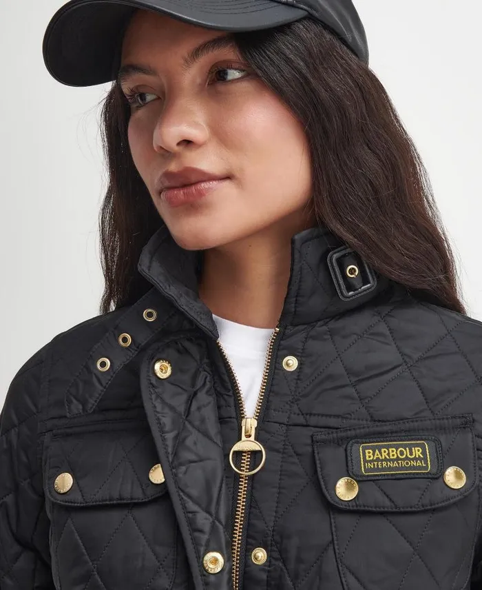 International Quilted Jacket Black Women Barbour Quilted Jackets